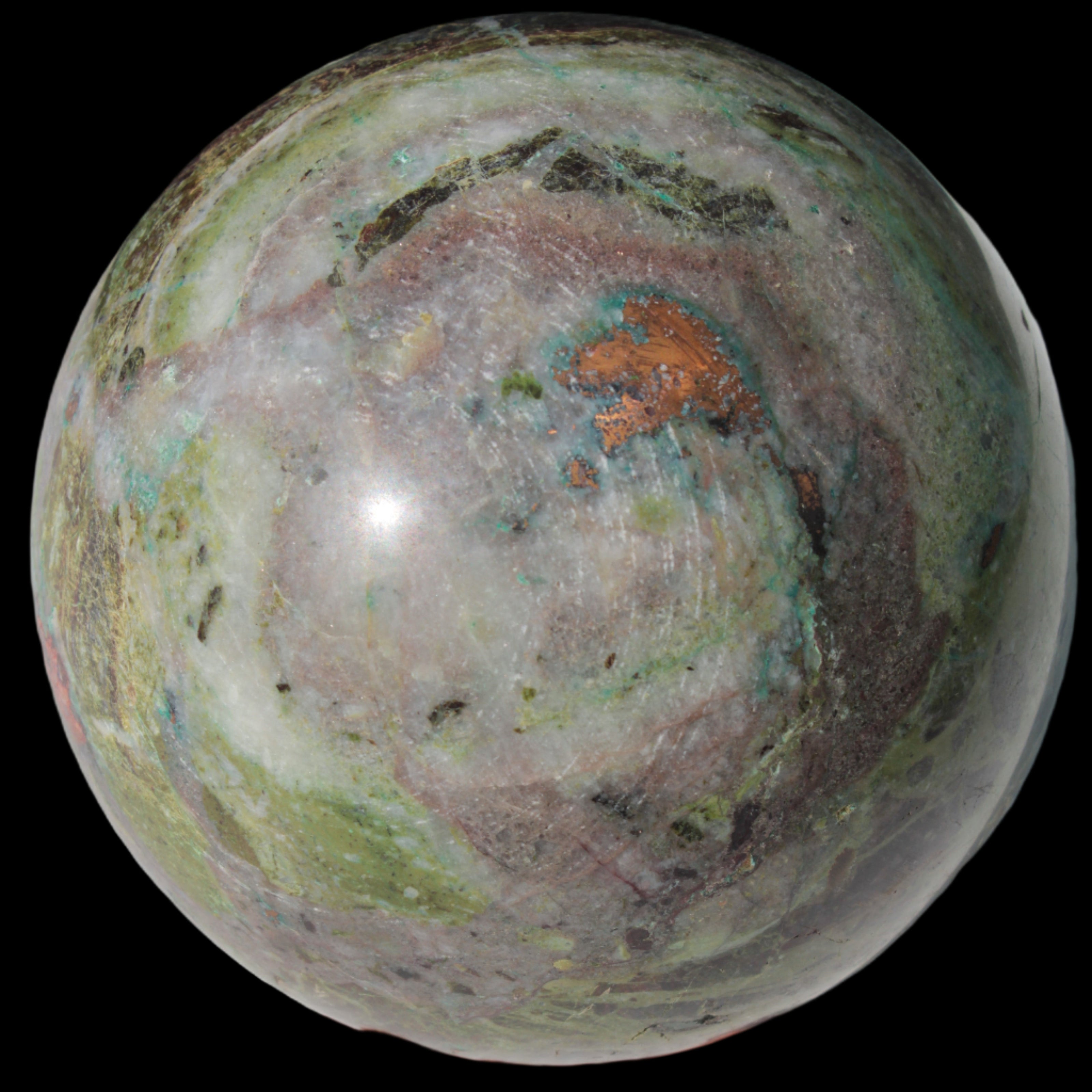 Phoenix stone sphere 2430g Rocks and Things
