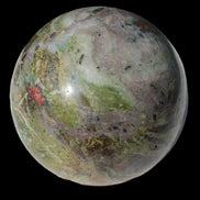 Phoenix stone sphere 2430g in sunshine - Rocks and Things Store