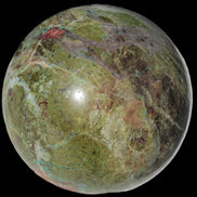 Phoenix stone sphere 2430g in sunshine - Rocks and Things Store