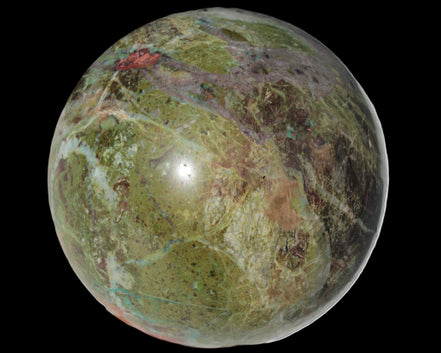 Phoenix stone sphere 2430g in sunshine - Rocks and Things Store