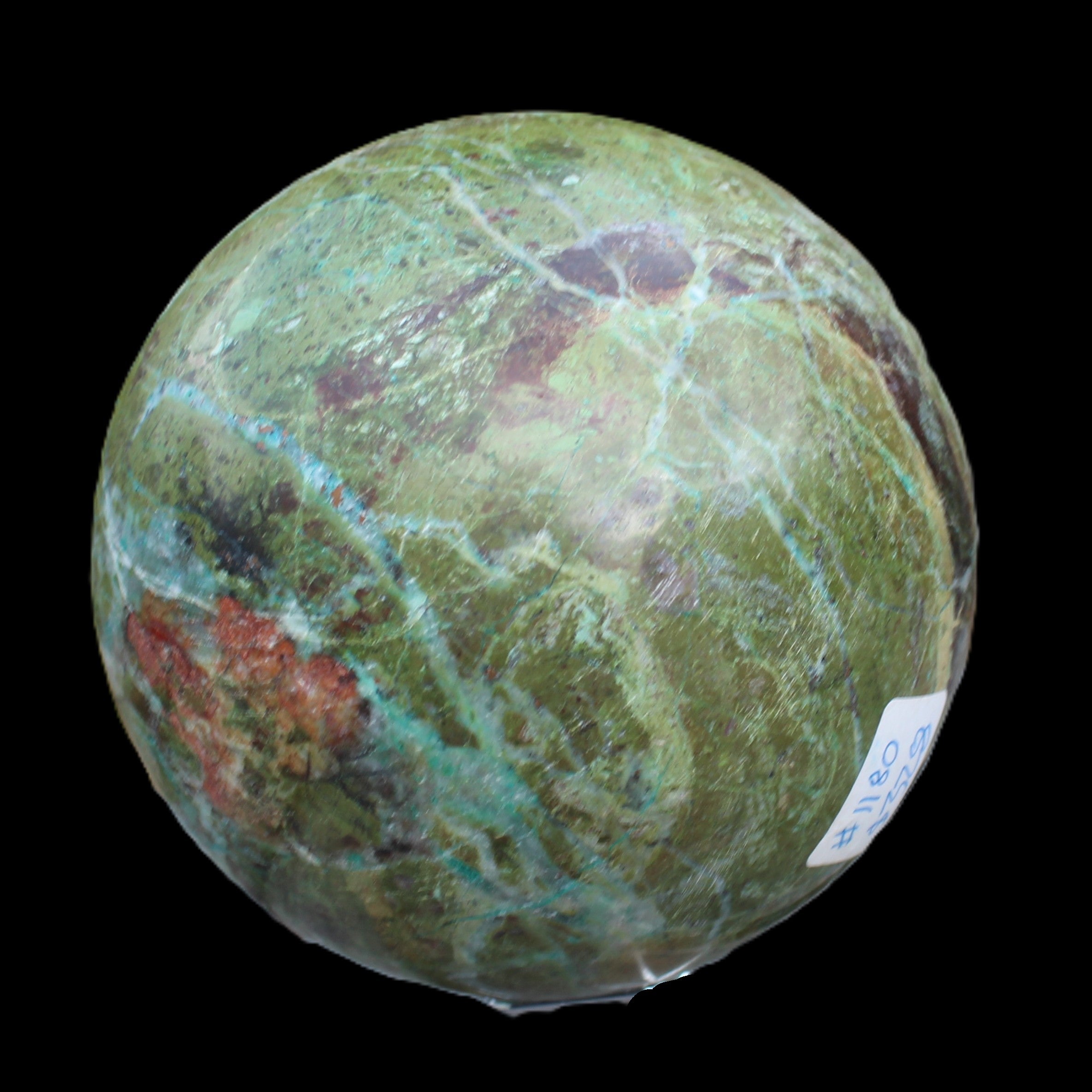 Phoenix stone sphere 2430g in sunshine - Rocks and Things Store