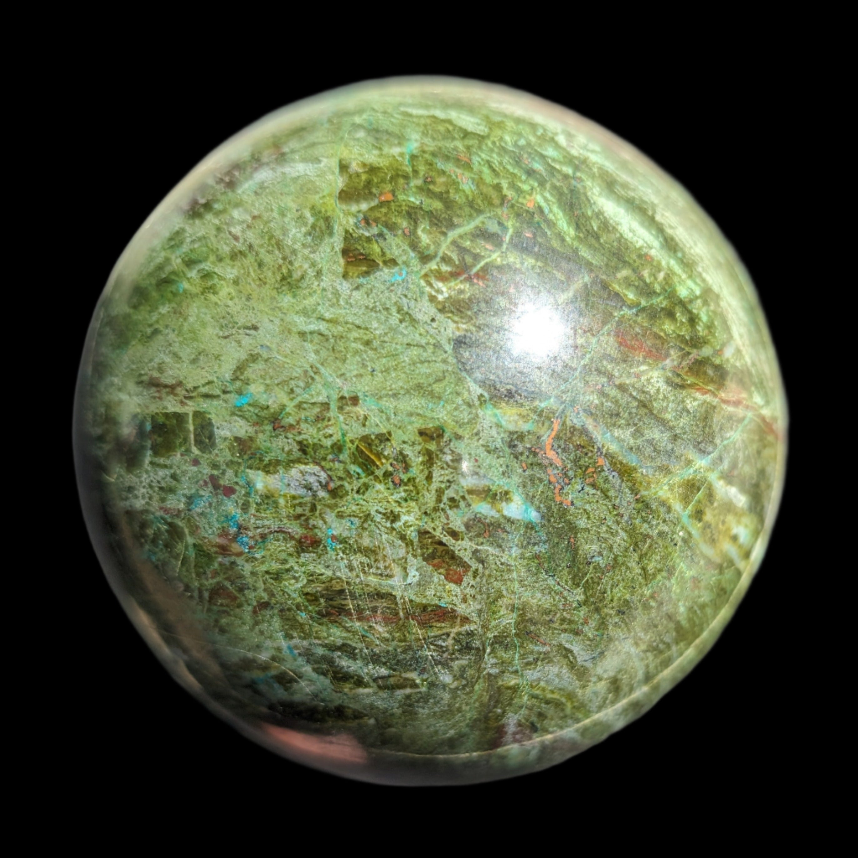 Phoenix Stone sphere 1500g - Rocks and Things Store