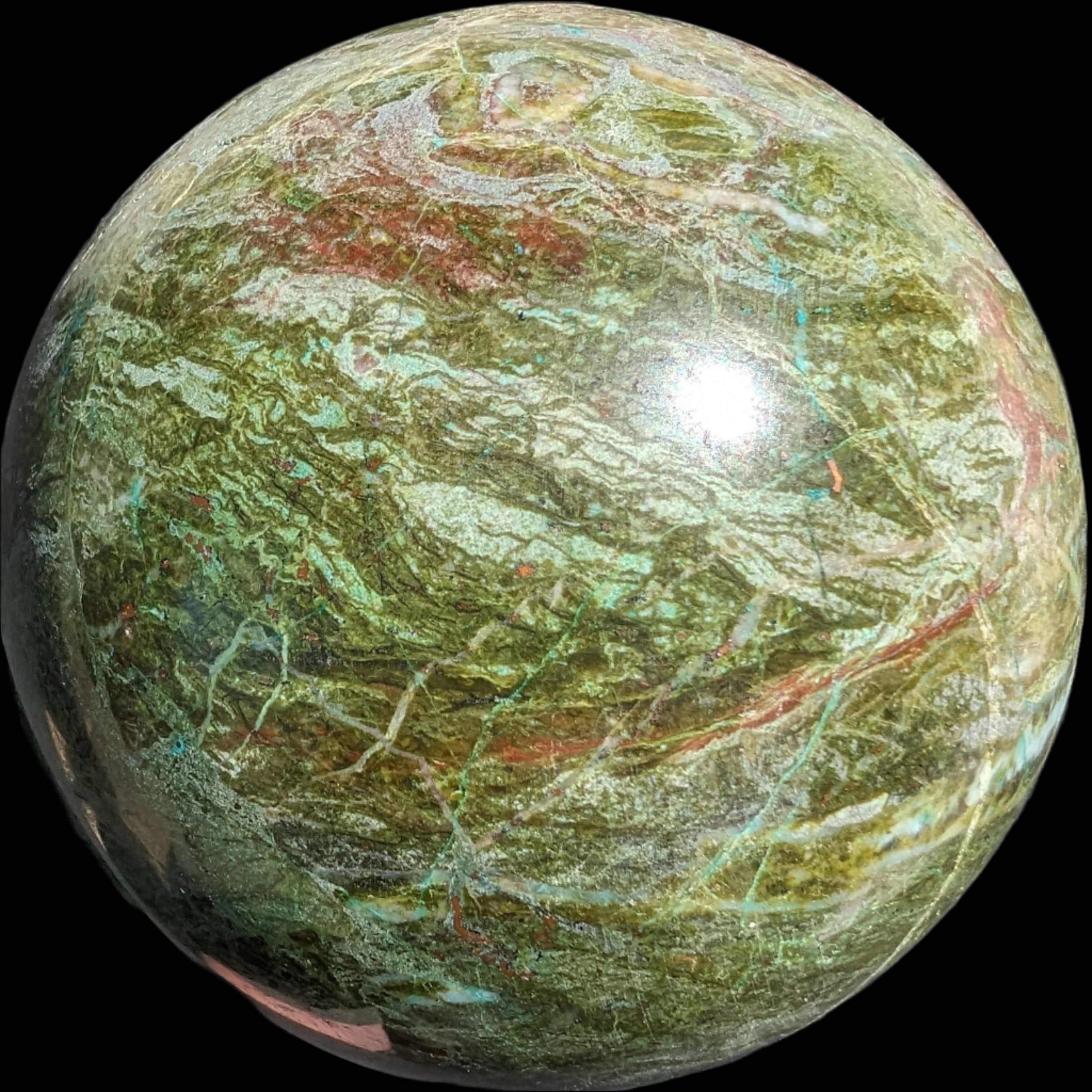 Phoenix Stone sphere 1500g - Rocks and Things Store