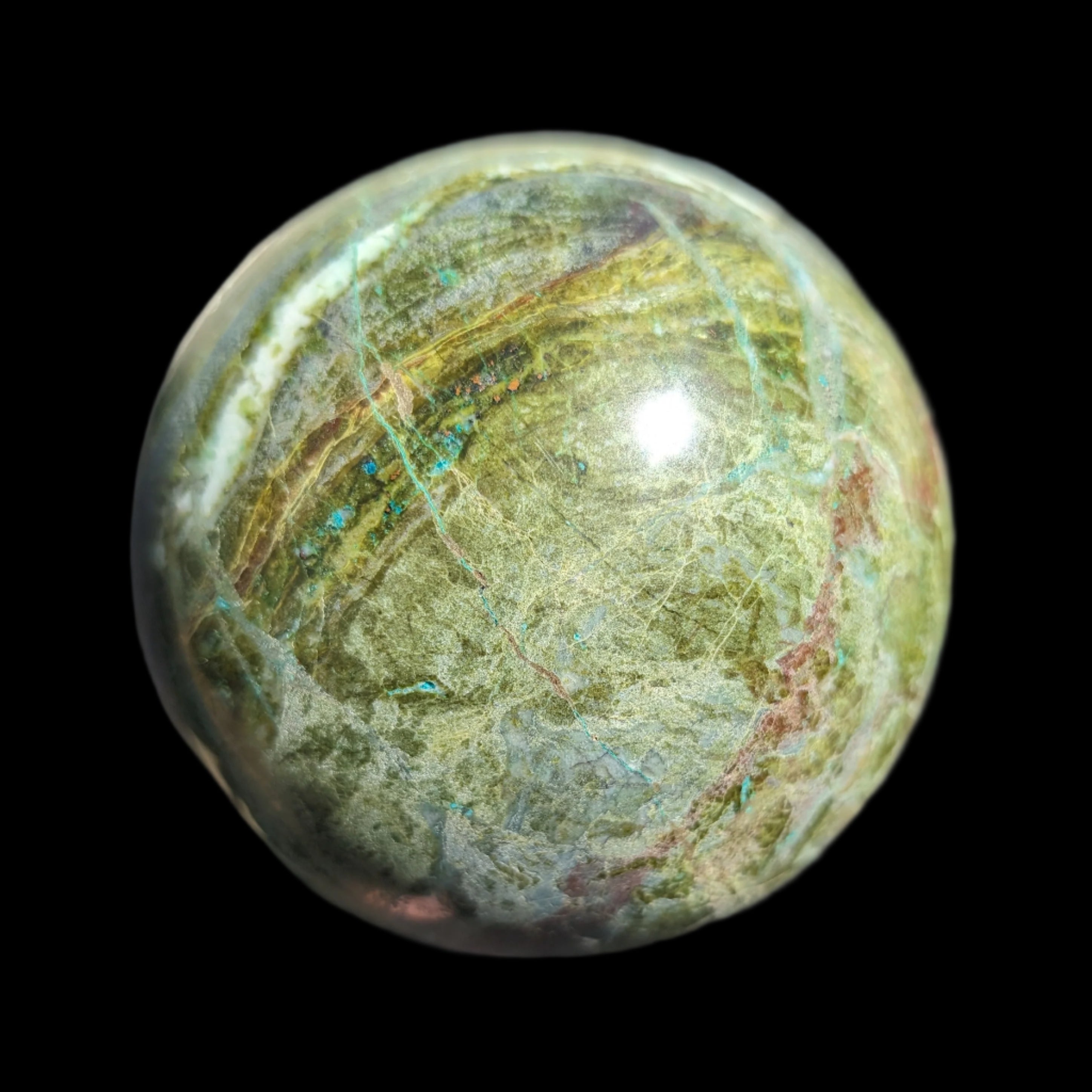 Phoenix Stone sphere 1500g - Rocks and Things Store