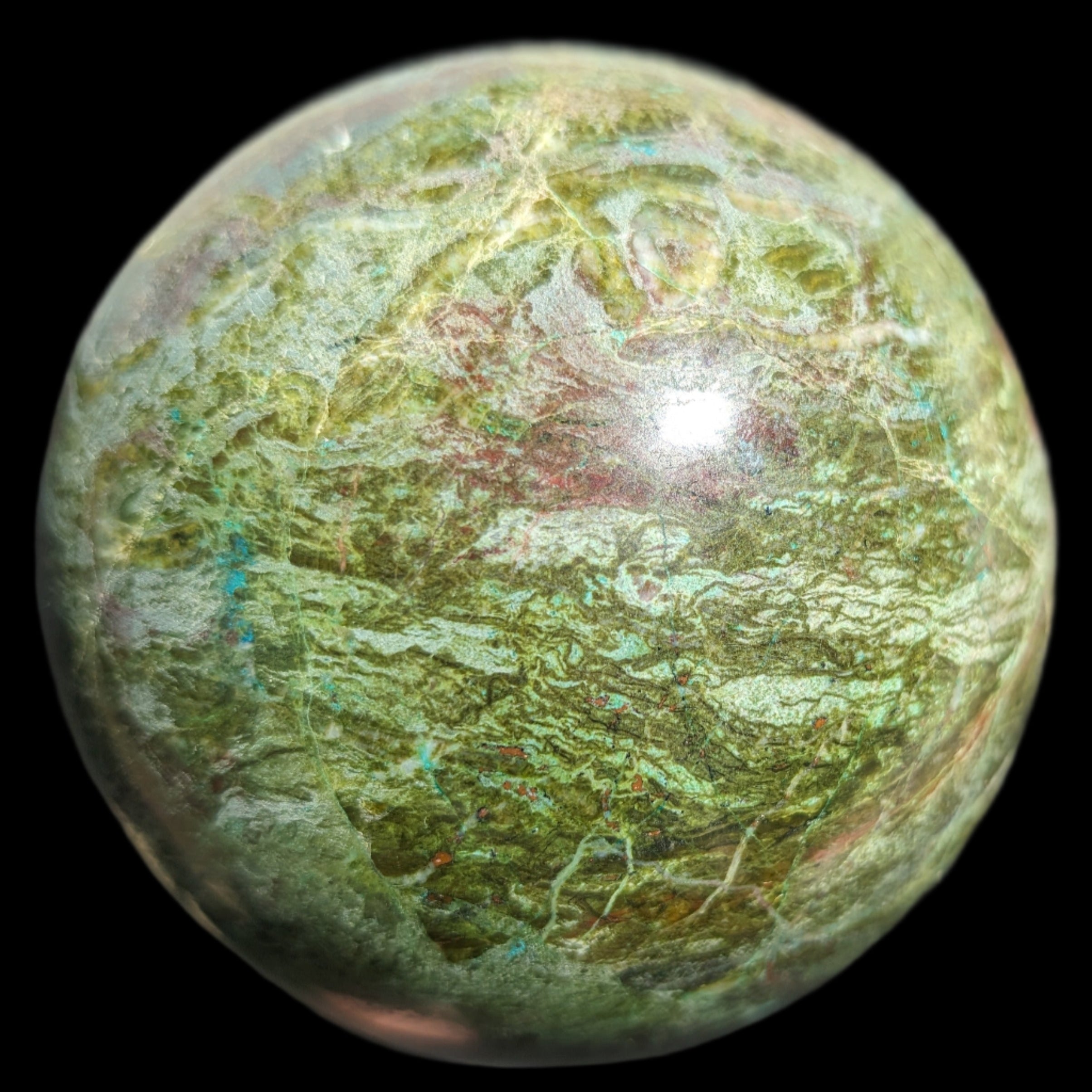 Phoenix Stone sphere 1500g - Rocks and Things Store