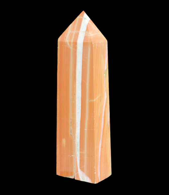 Red Jasper wood grain obelisk 4445g in sunlight - Rocks and Things Store