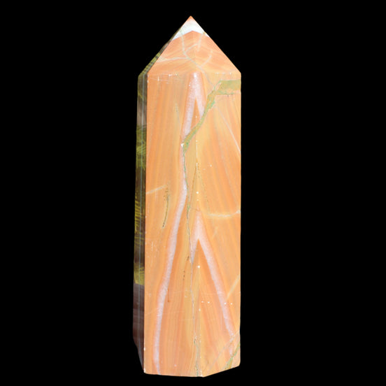 Red Jasper wood grain obelisk 4445g in sunlight - Rocks and Things Store