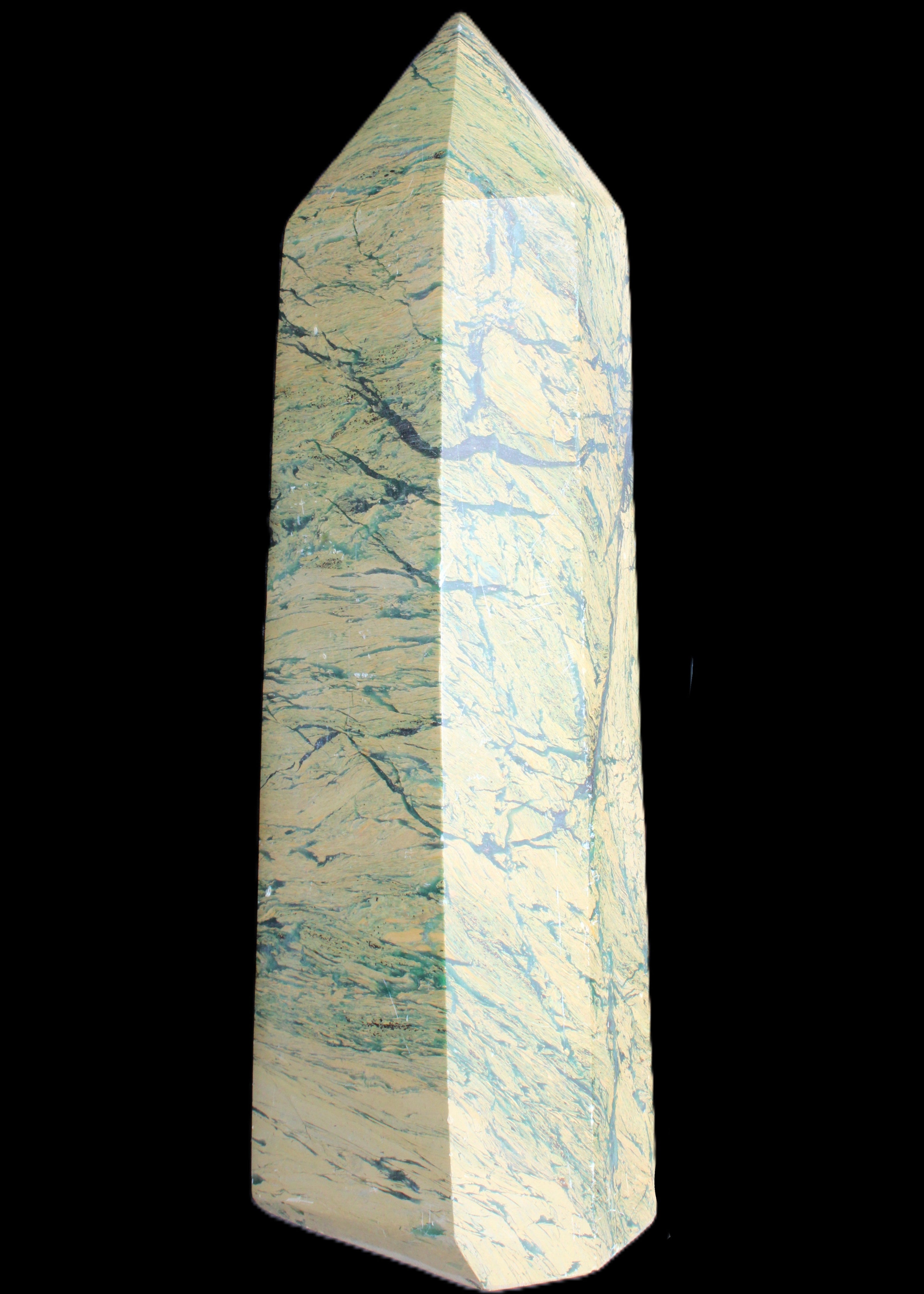 Phoenix Stone obelisk 1864g in sunlight - Rocks and Things Store
