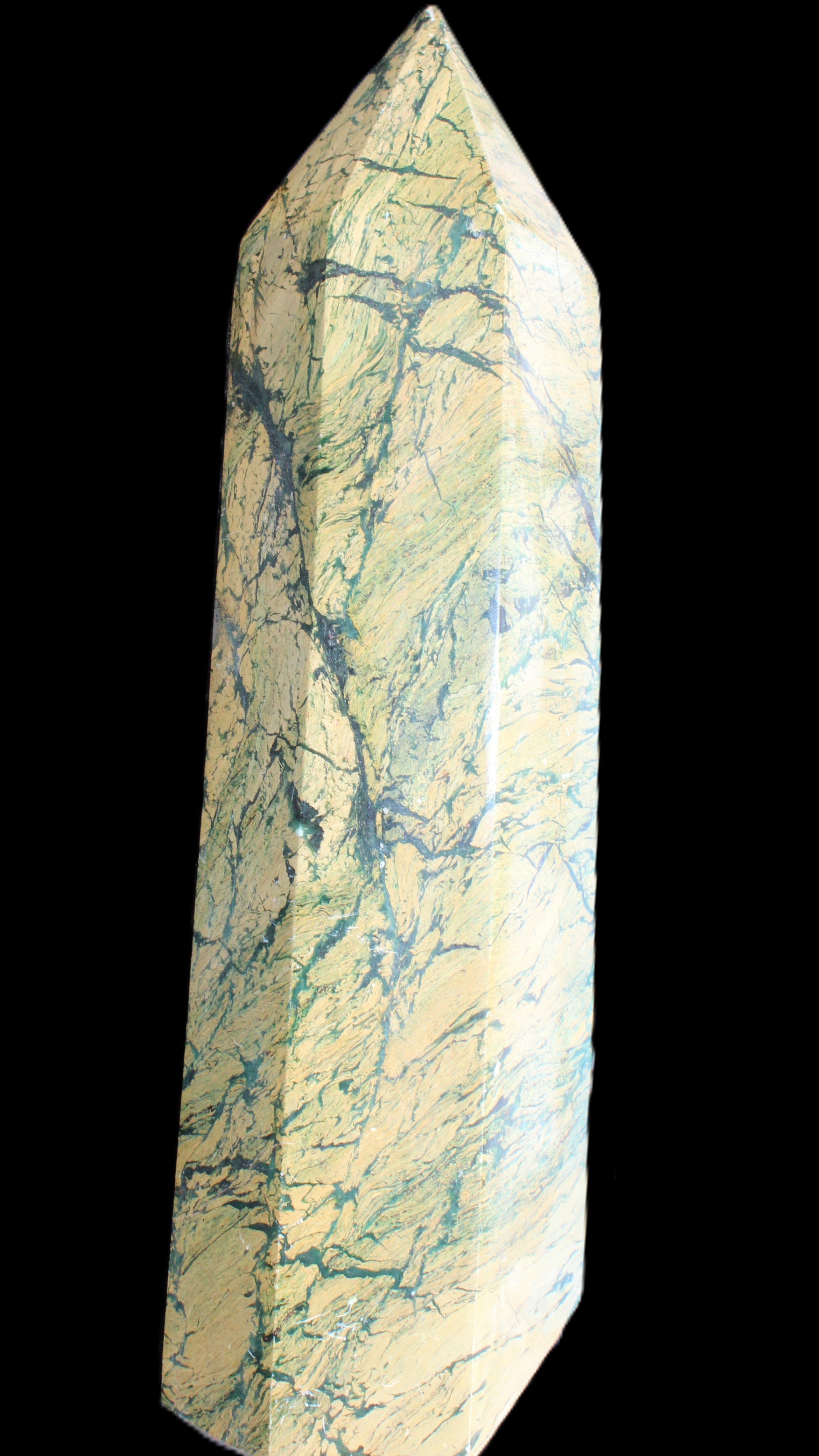 Phoenix Stone obelisk 1864g in sunlight - Rocks and Things Store