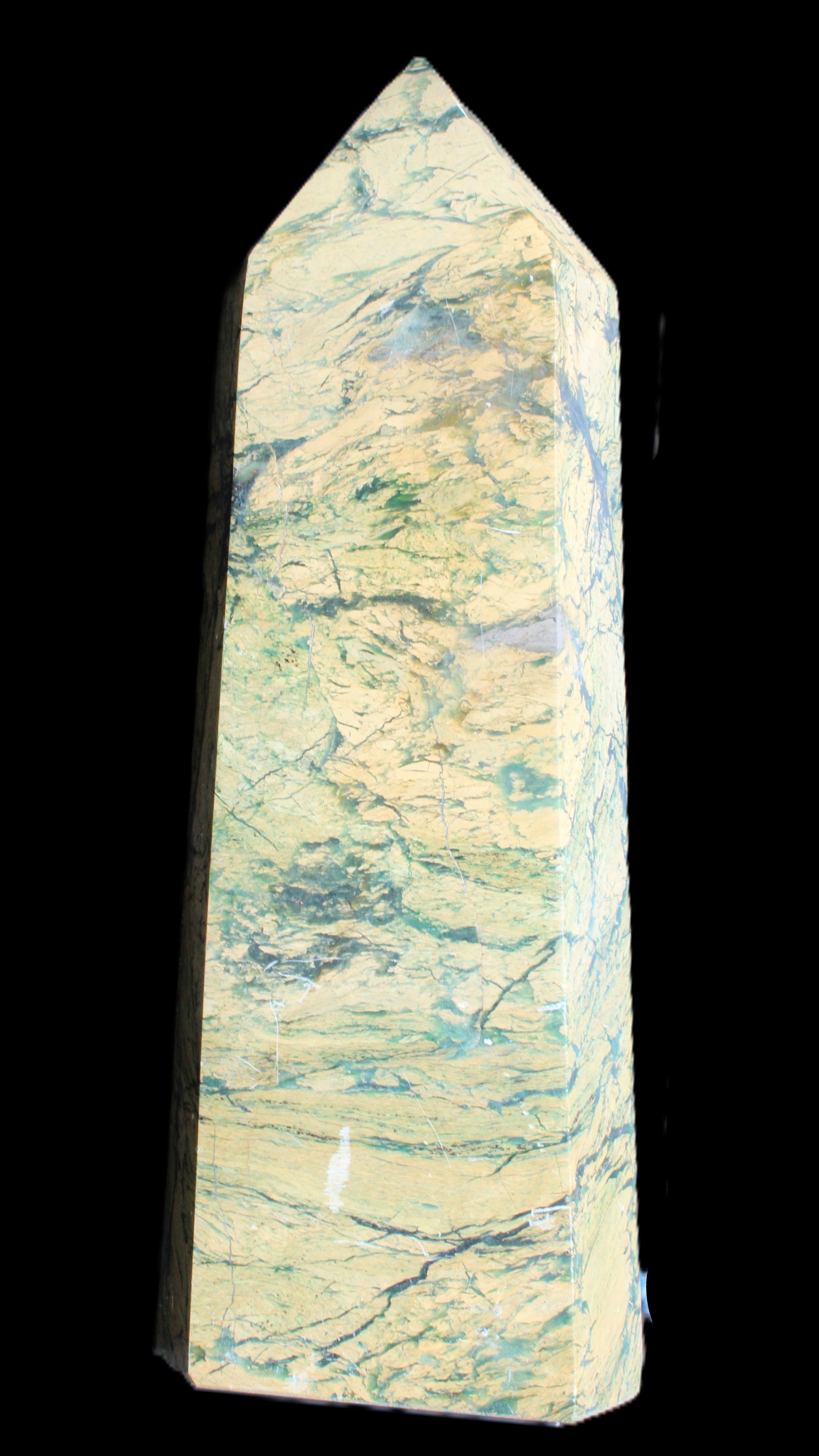 Phoenix Stone obelisk 1864g in sunlight - Rocks and Things Store