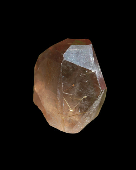 Golden Hair Rutile Quartz crystal 65g  in sunlight - Rocks and Things Store