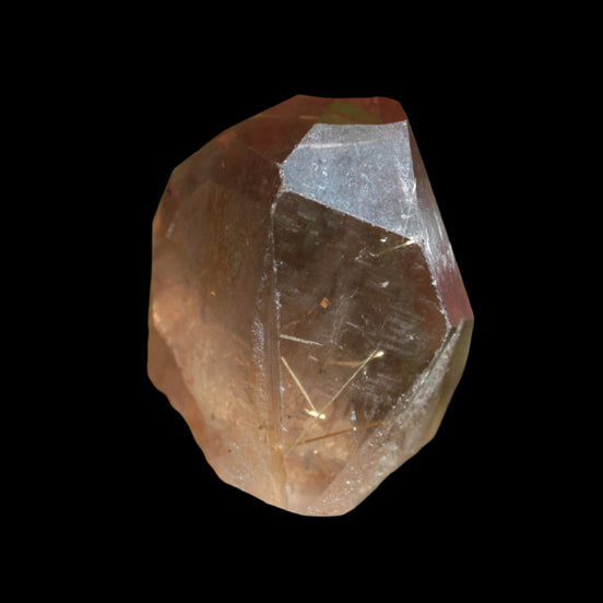 Golden Hair Rutile Quartz crystal 65g  in sunlight - Rocks and Things Store