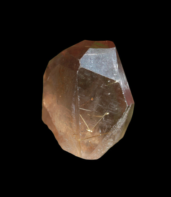 Golden Hair Rutile Quartz crystal 65g  in sunlight - Rocks and Things Store