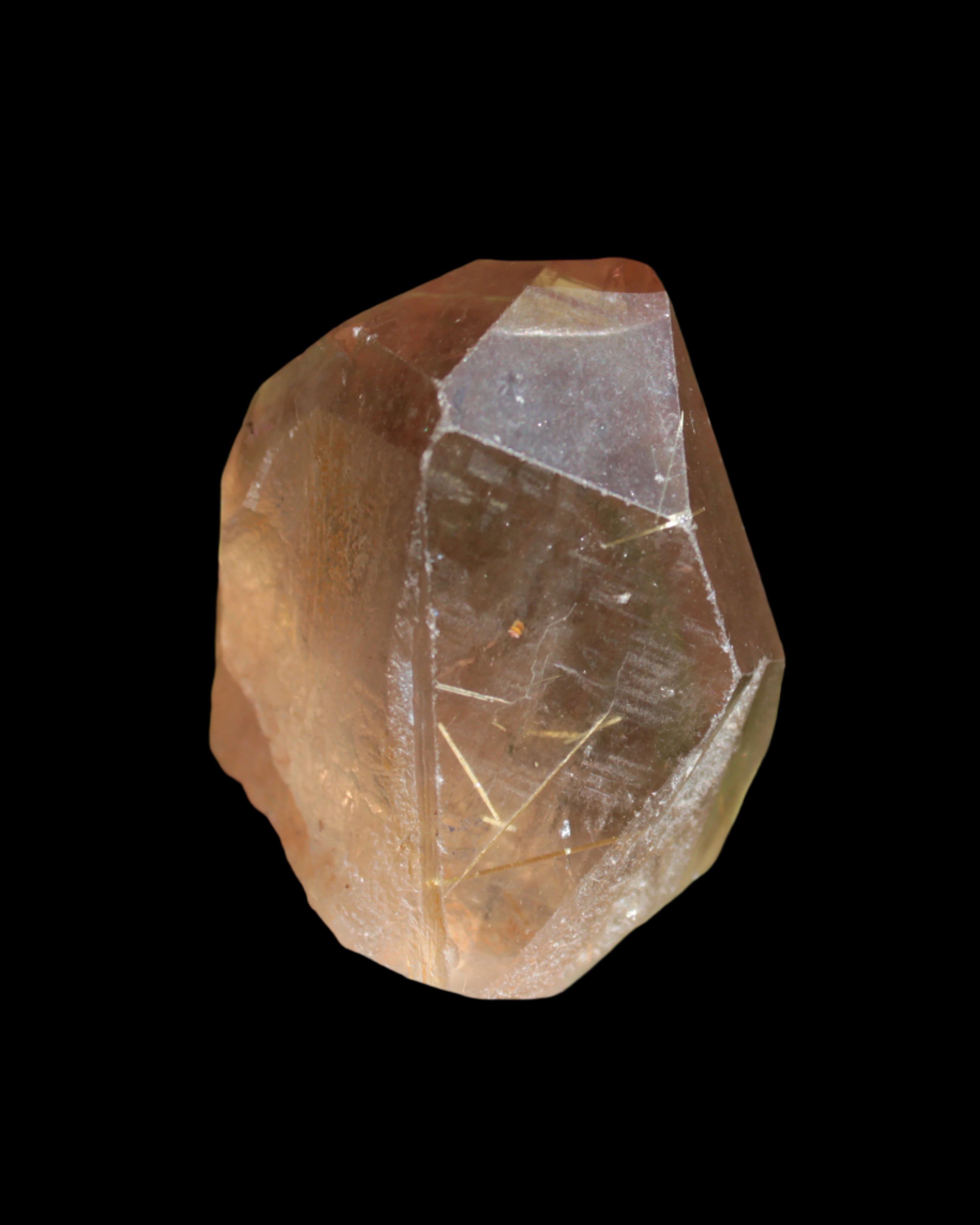 Golden Hair Rutile Quartz crystal 65g  in sunlight - Rocks and Things Store