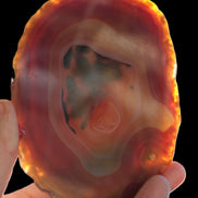 Agate banded slice 416g Rocks and Things