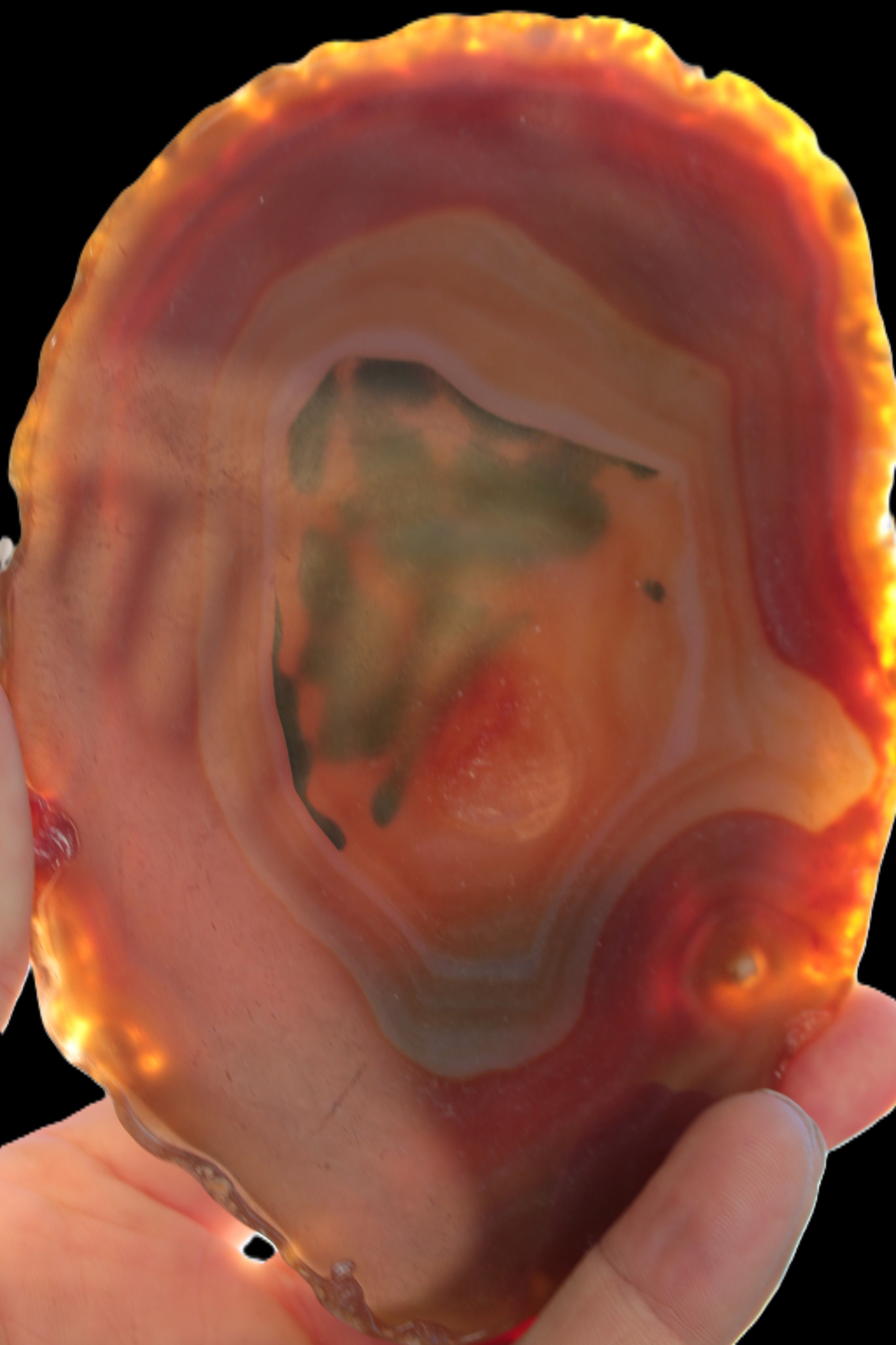 Agate banded slice 416g Rocks and Things