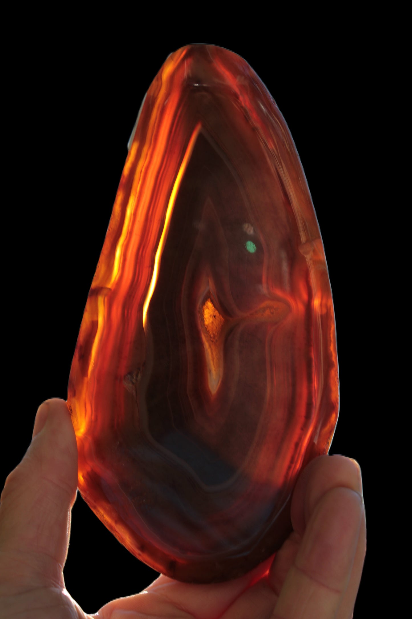 Agate banded slice 403g Rocks and Things