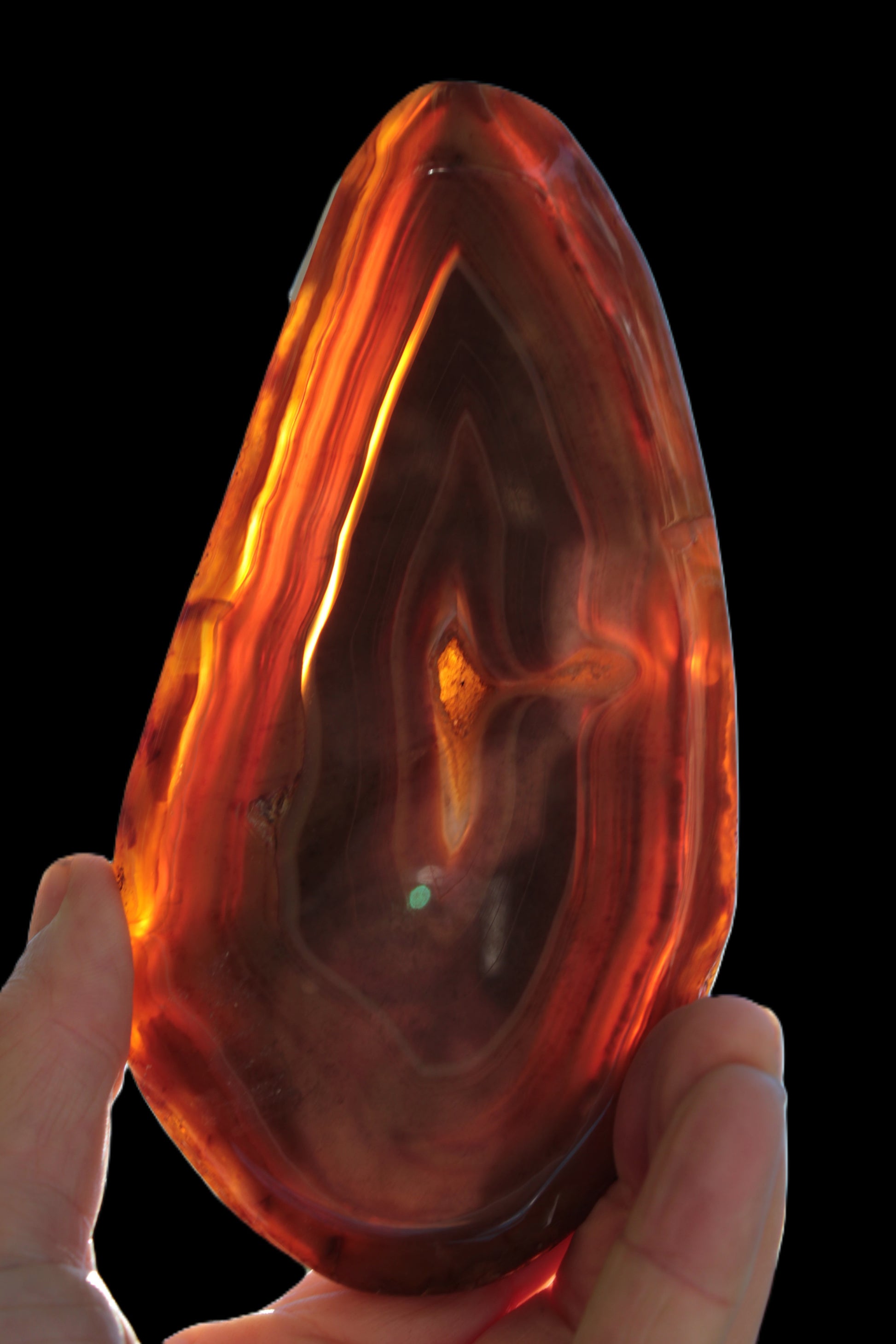 Agate banded slice 403g Rocks and Things