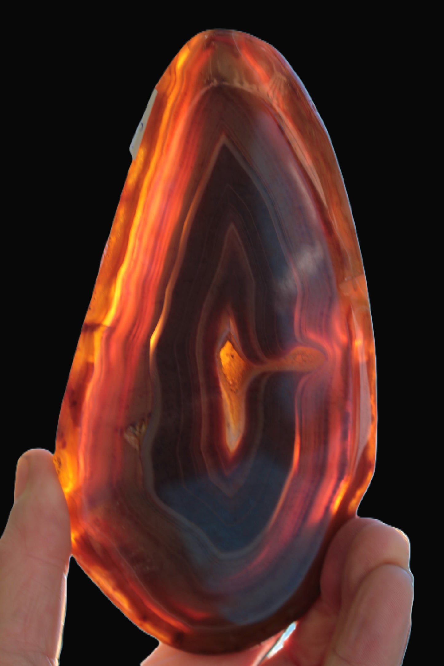 Agate banded slice 403g Rocks and Things