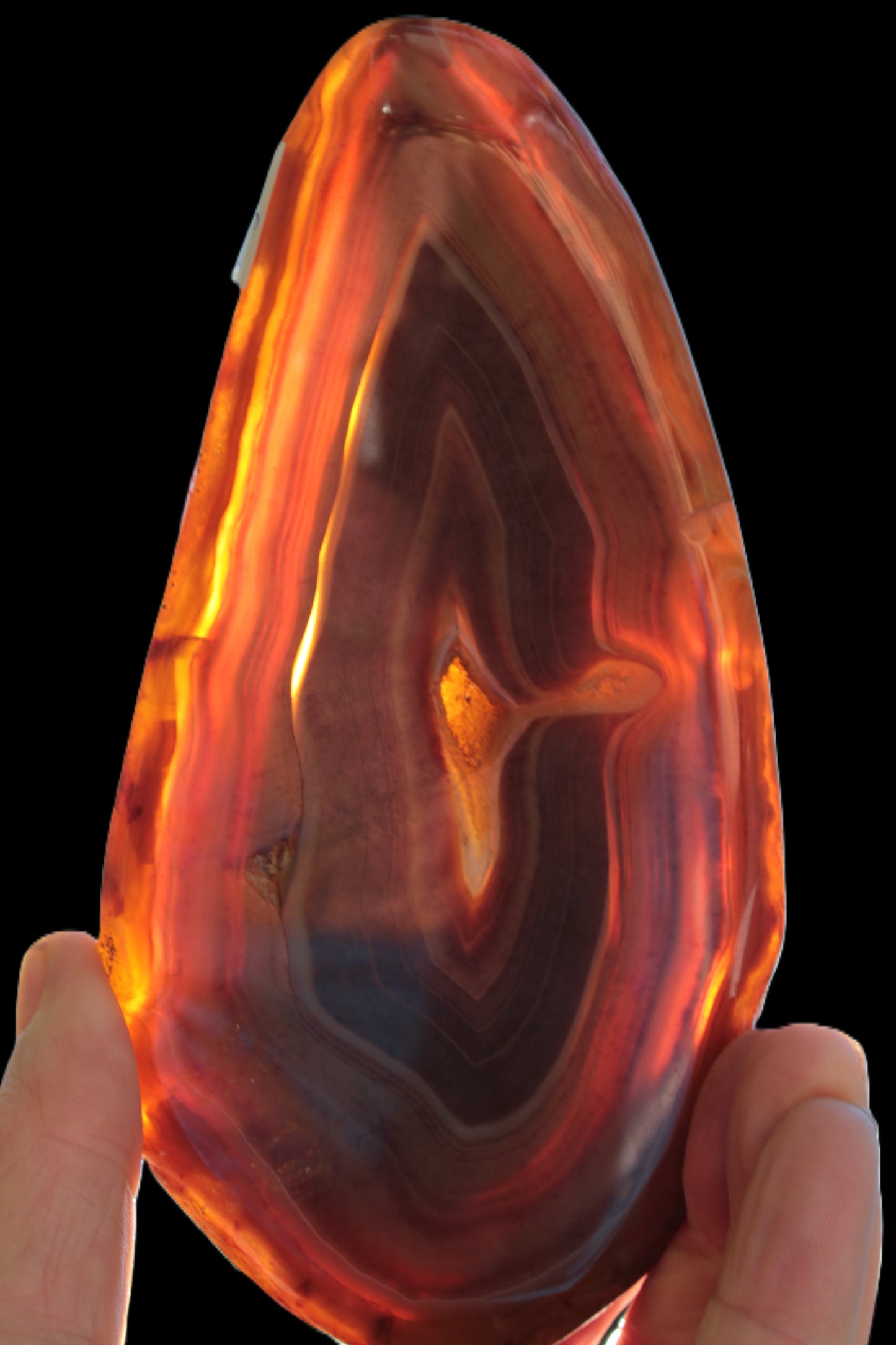 Agate banded slice 403g Rocks and Things