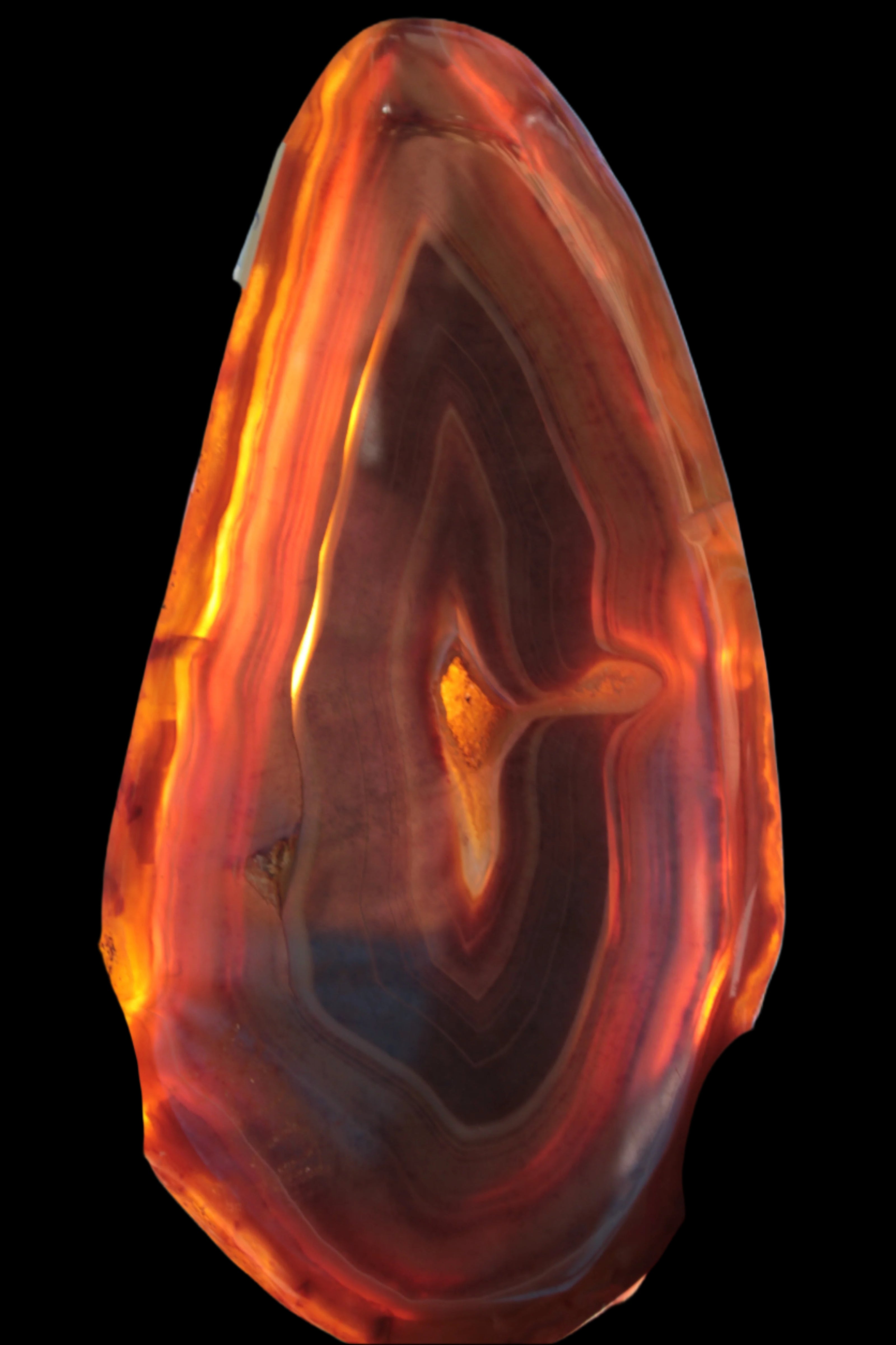 Agate banded slice 403g - Rocks and Things Store