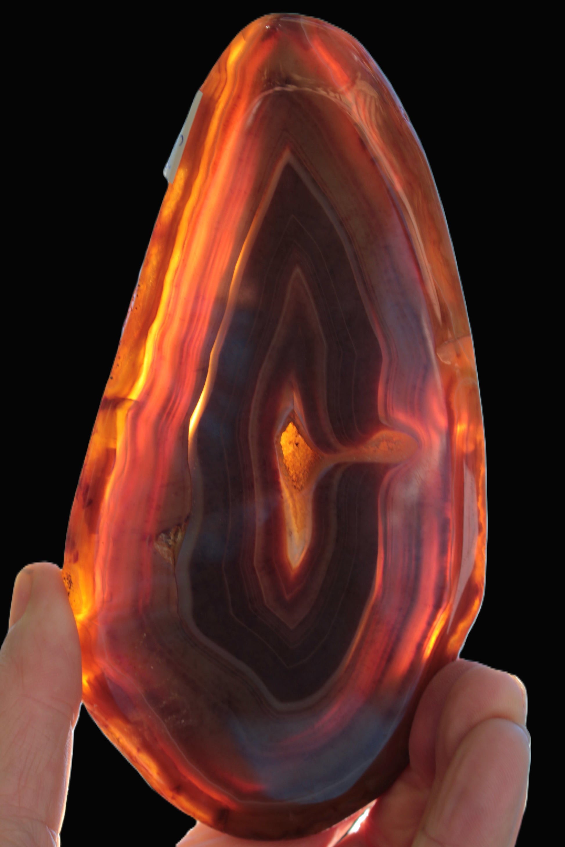 Agate banded slice 403g Rocks and Things