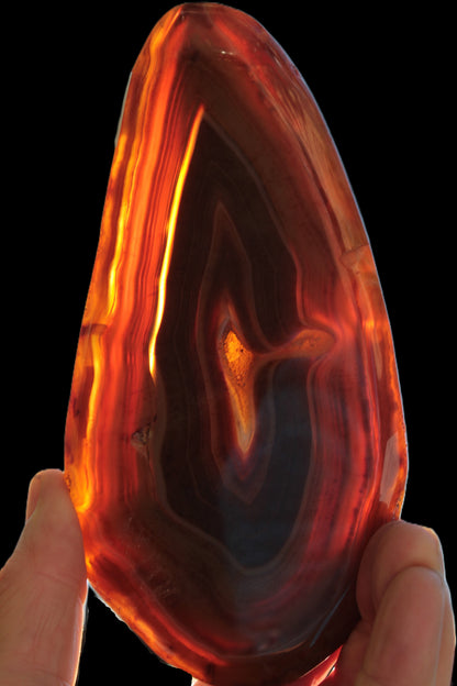 Agate banded slice 403g Rocks and Things