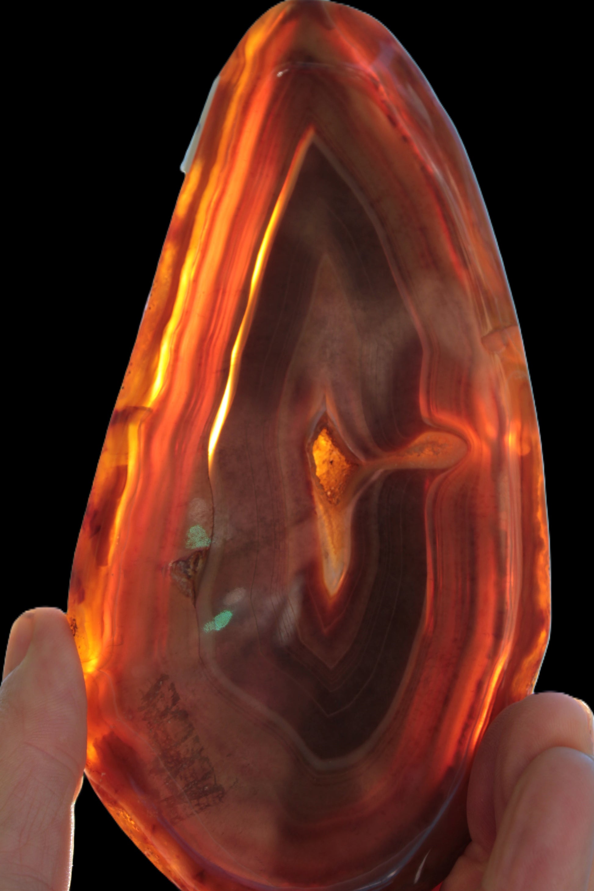 Agate banded slice 403g Rocks and Things