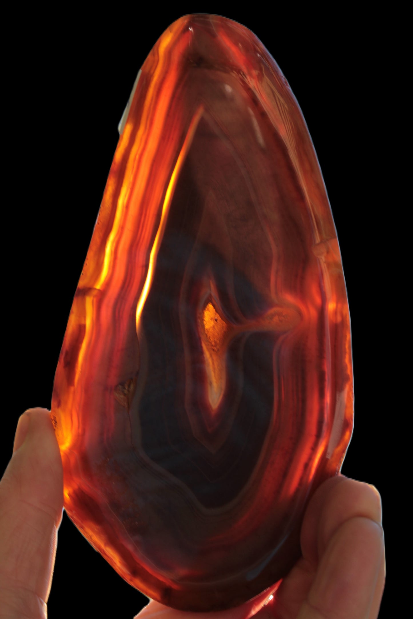 Agate banded slice 403g Rocks and Things