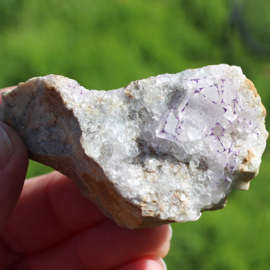 Purple cubic Fluorite cluster 100g Rocks and Things