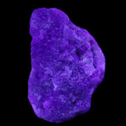 Pink Tourmaline with Quartz 67g in UV light - Rocks and Things Store