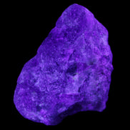 Pink Tourmaline with Quartz 67g in UV light - Rocks and Things Store