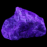 Pink Tourmaline with Quartz 67g in UV light - Rocks and Things Store