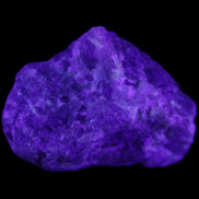 Pink Tourmaline with Quartz 67g in UV light - Rocks and Things Store