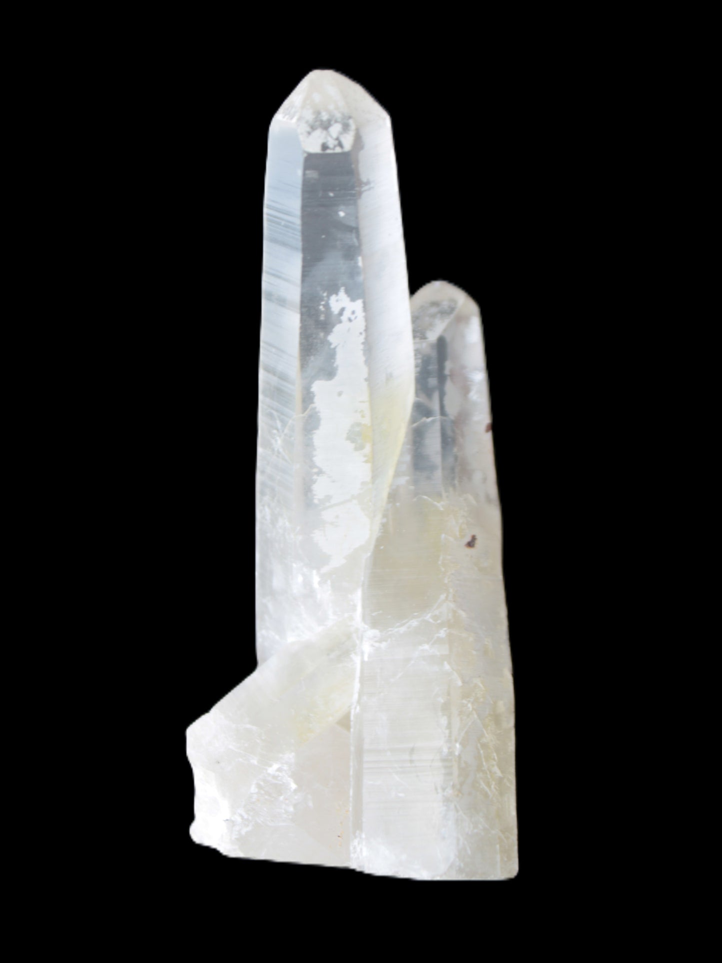 Quartz backbone crystal cluster 93mm 89g in sunlight