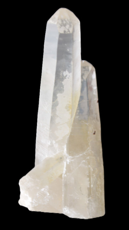 Quartz backbone crystal cluster 93mm 89g in sunlight