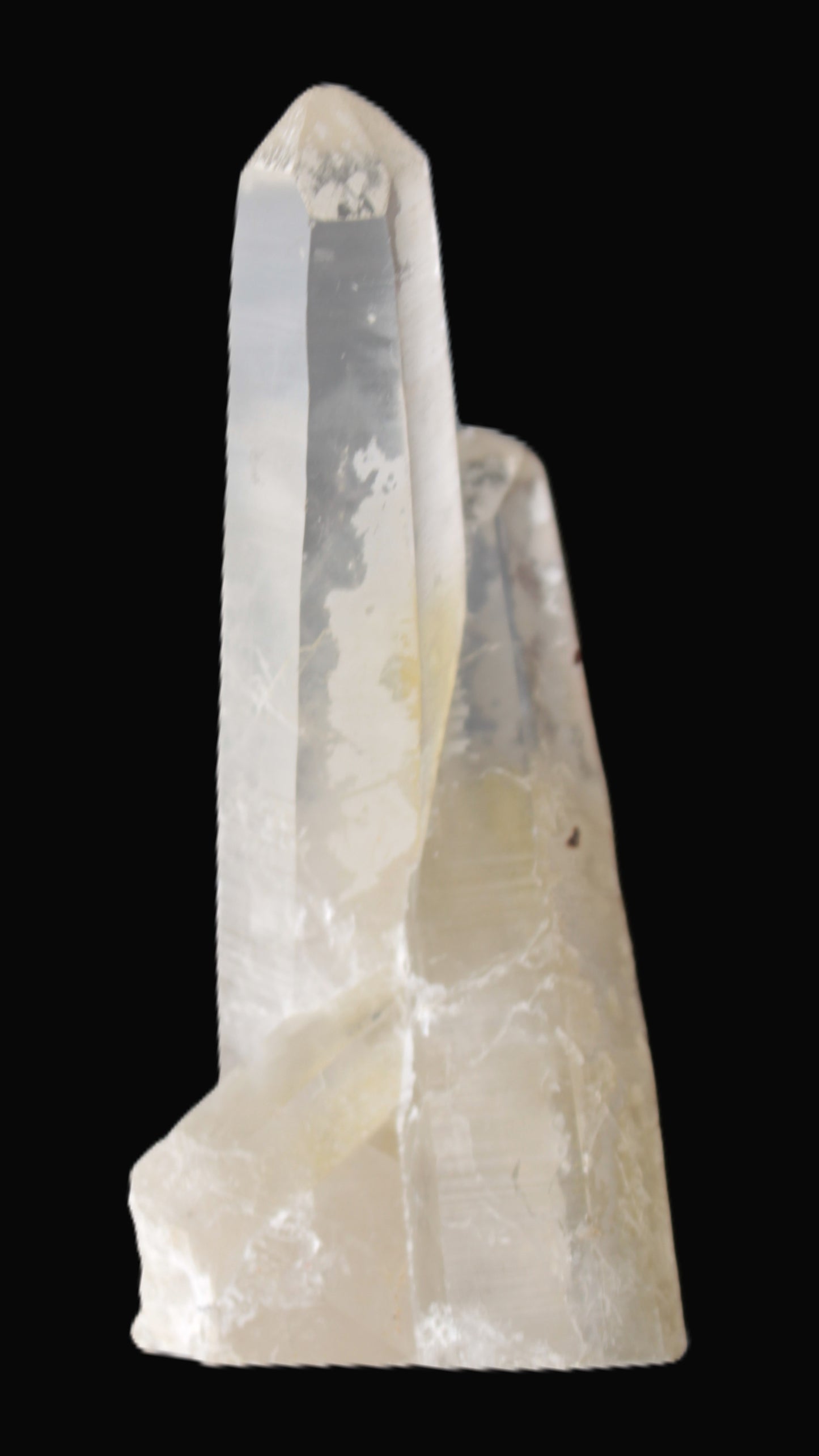 Quartz backbone crystal cluster 93mm 89g in sunlight