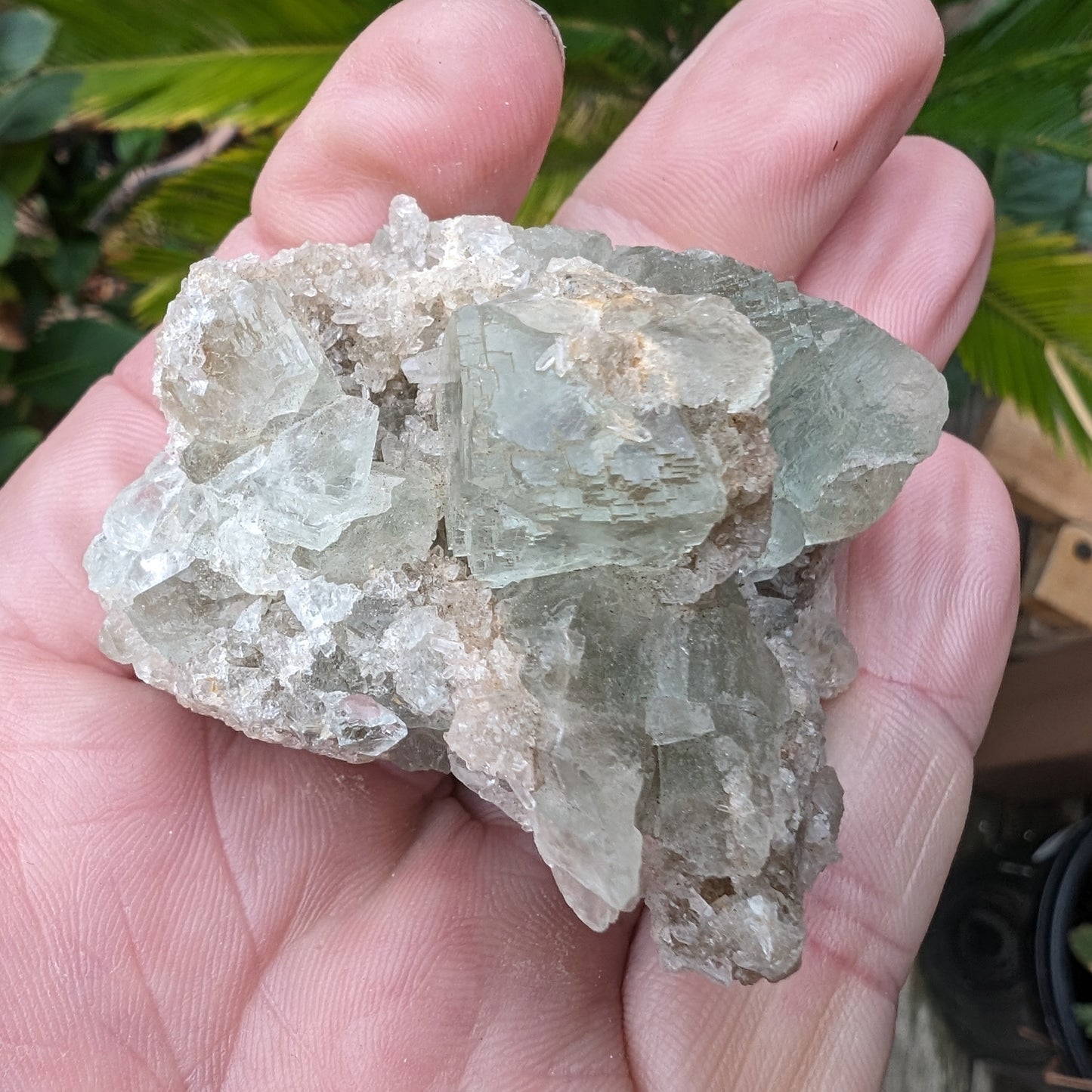 Green cubic Fluorite 97g Rocks and Things