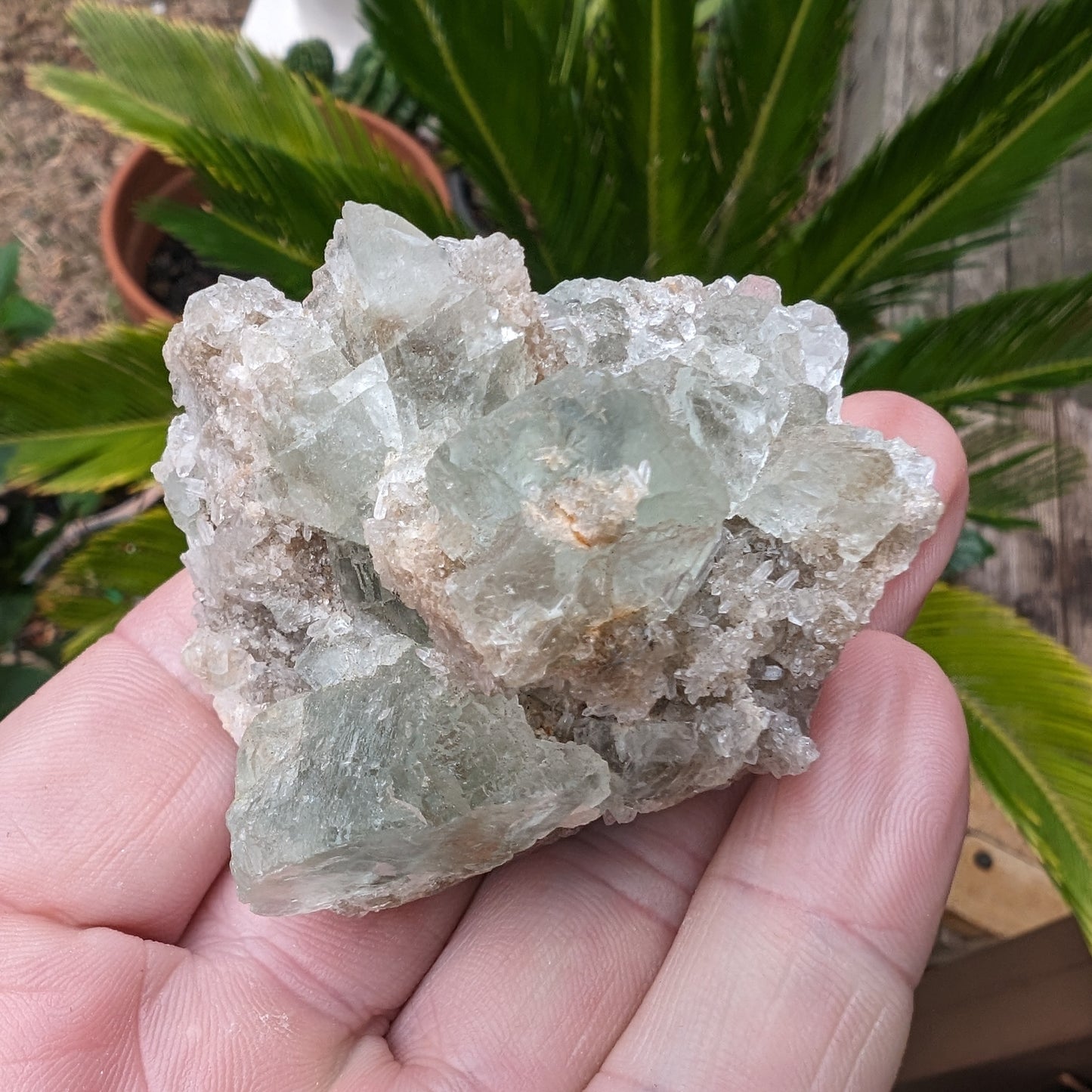 Green cubic Fluorite 97g Rocks and Things