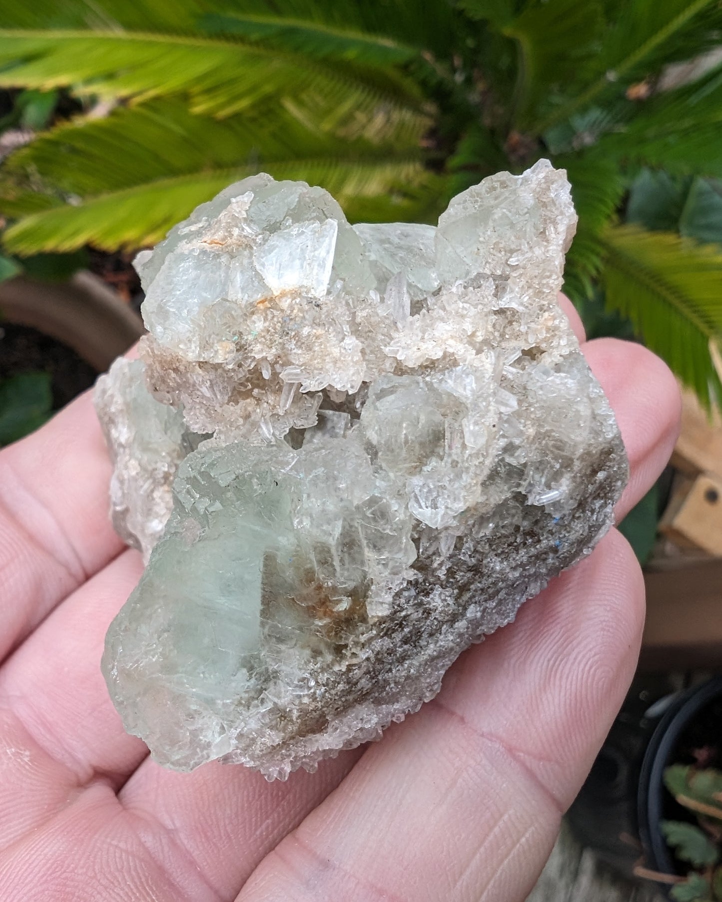 Green cubic Fluorite 97g Rocks and Things