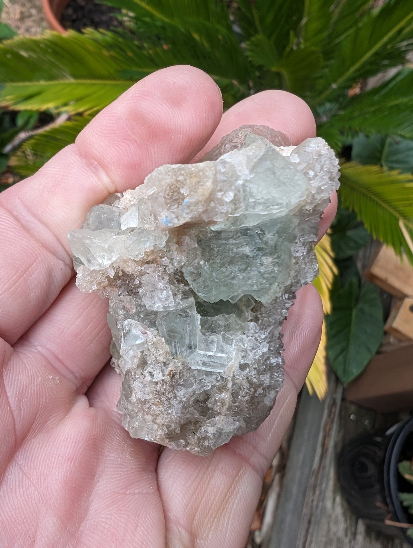 Green cubic Fluorite 97g Rocks and Things