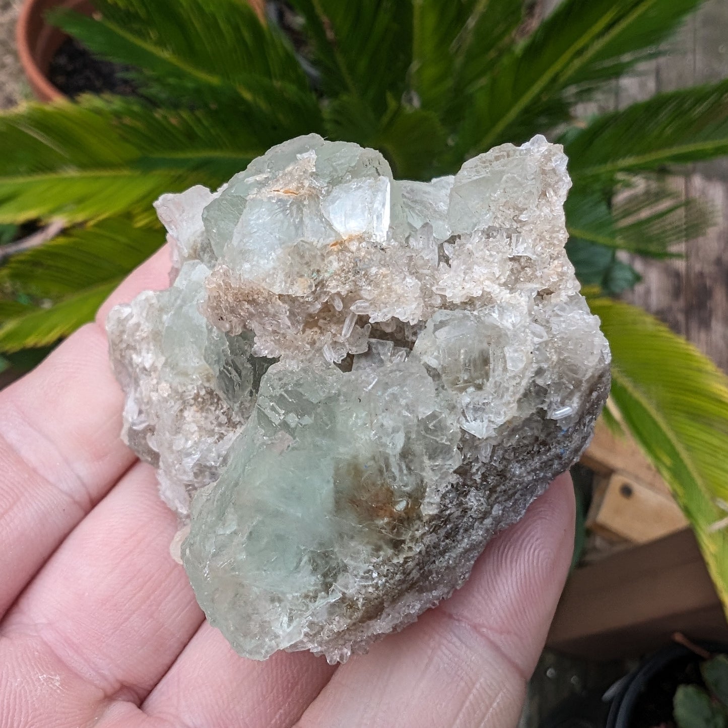 Green cubic Fluorite 97g Rocks and Things