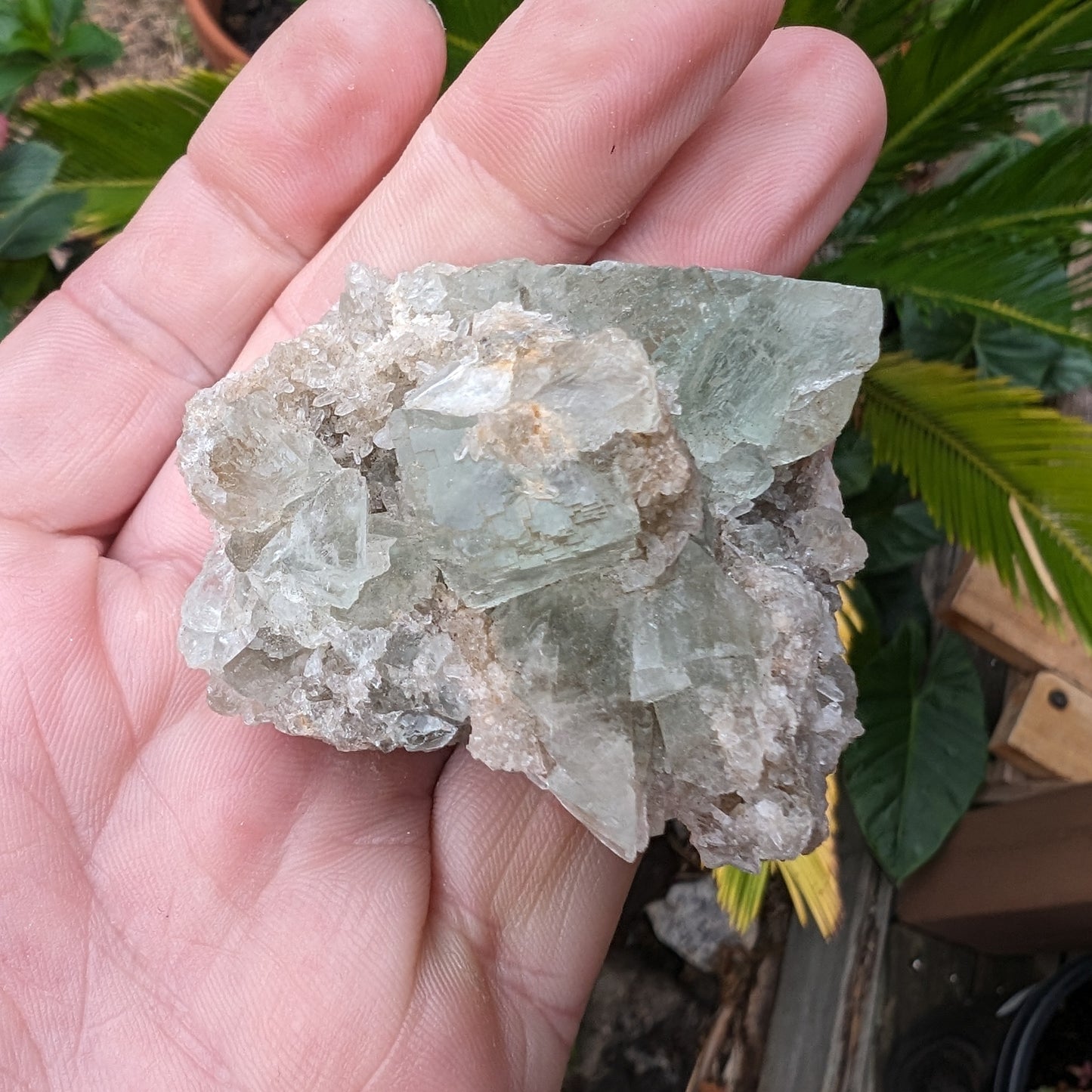 Green cubic Fluorite 97g Rocks and Things