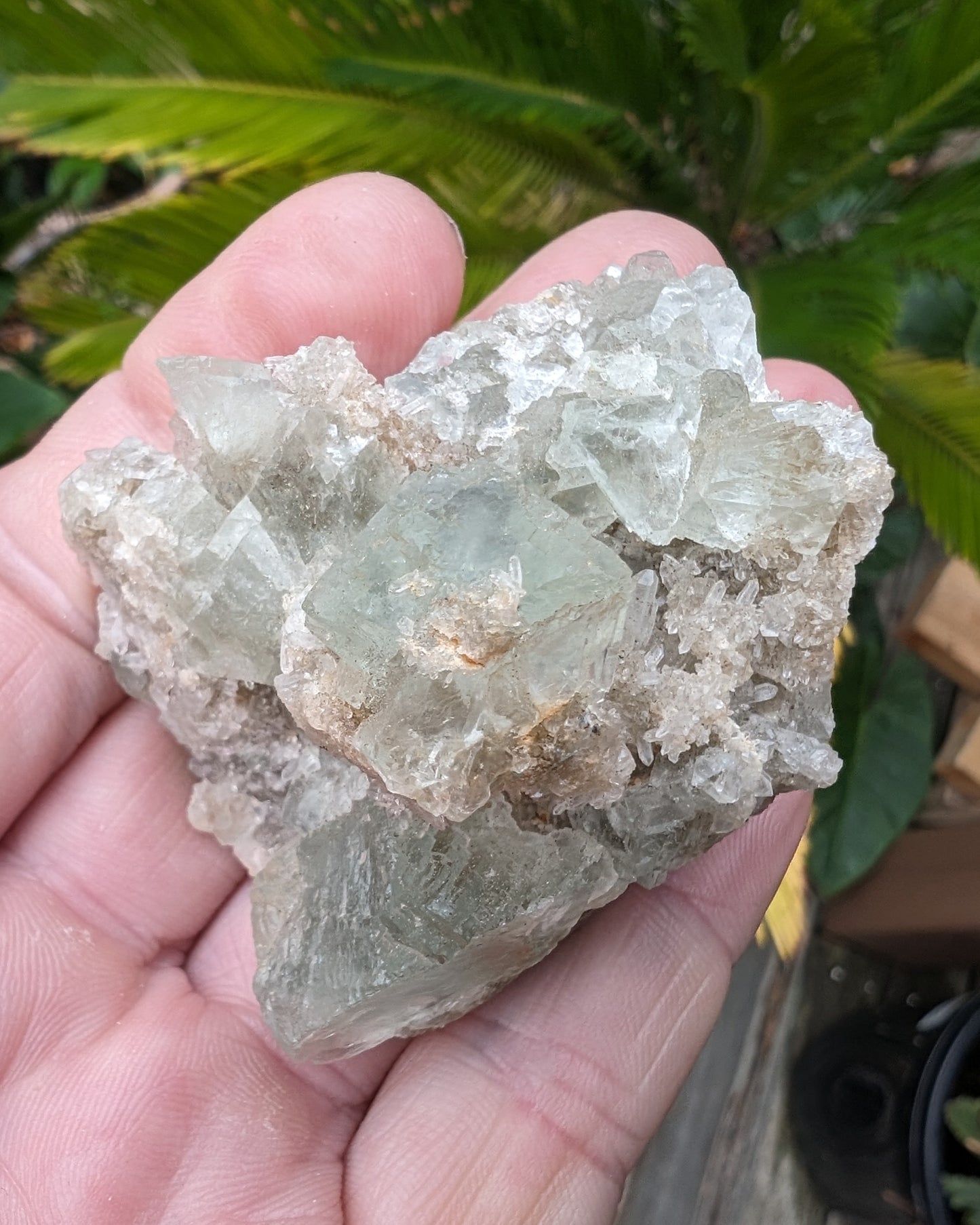 Green cubic Fluorite 97g Rocks and Things