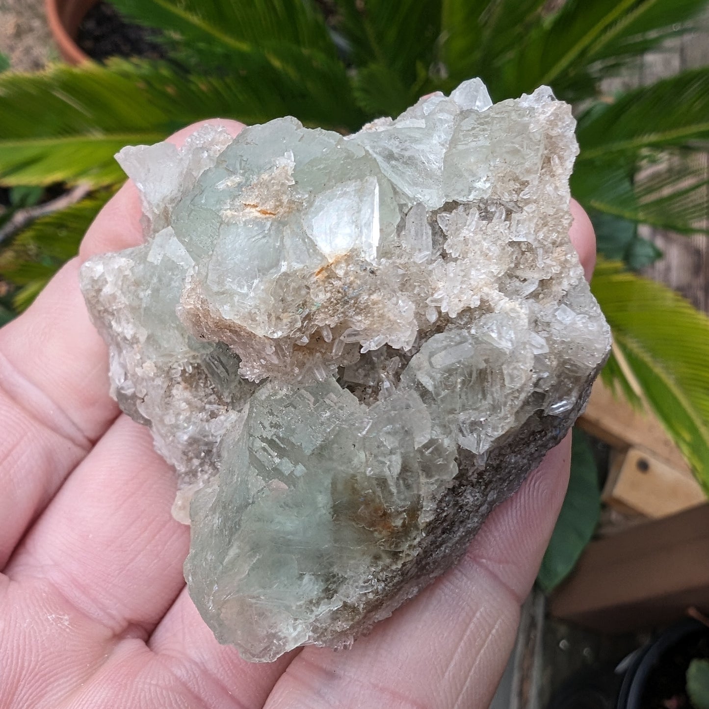 Green cubic Fluorite 97g Rocks and Things