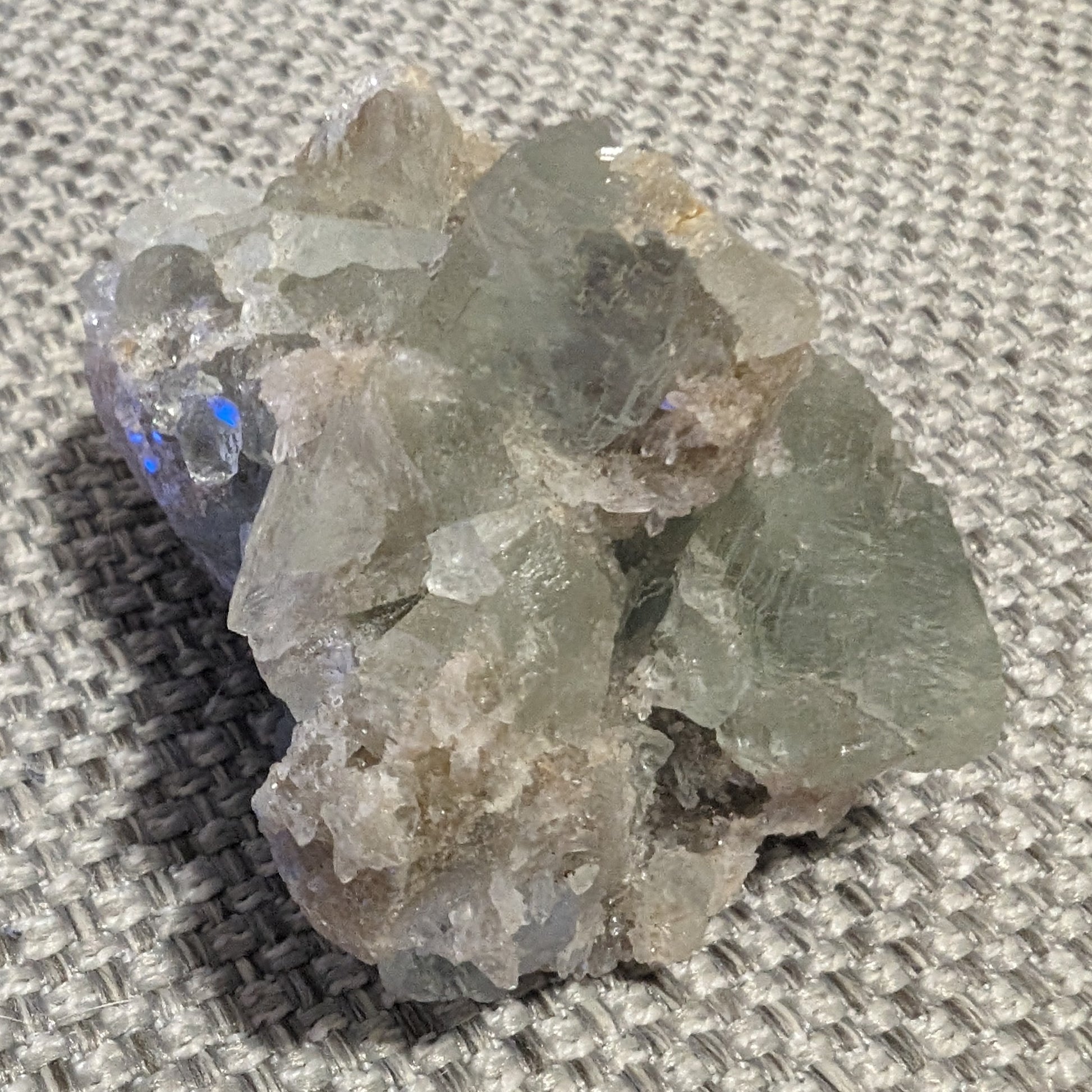 Green cubic Fluorite 97g Rocks and Things