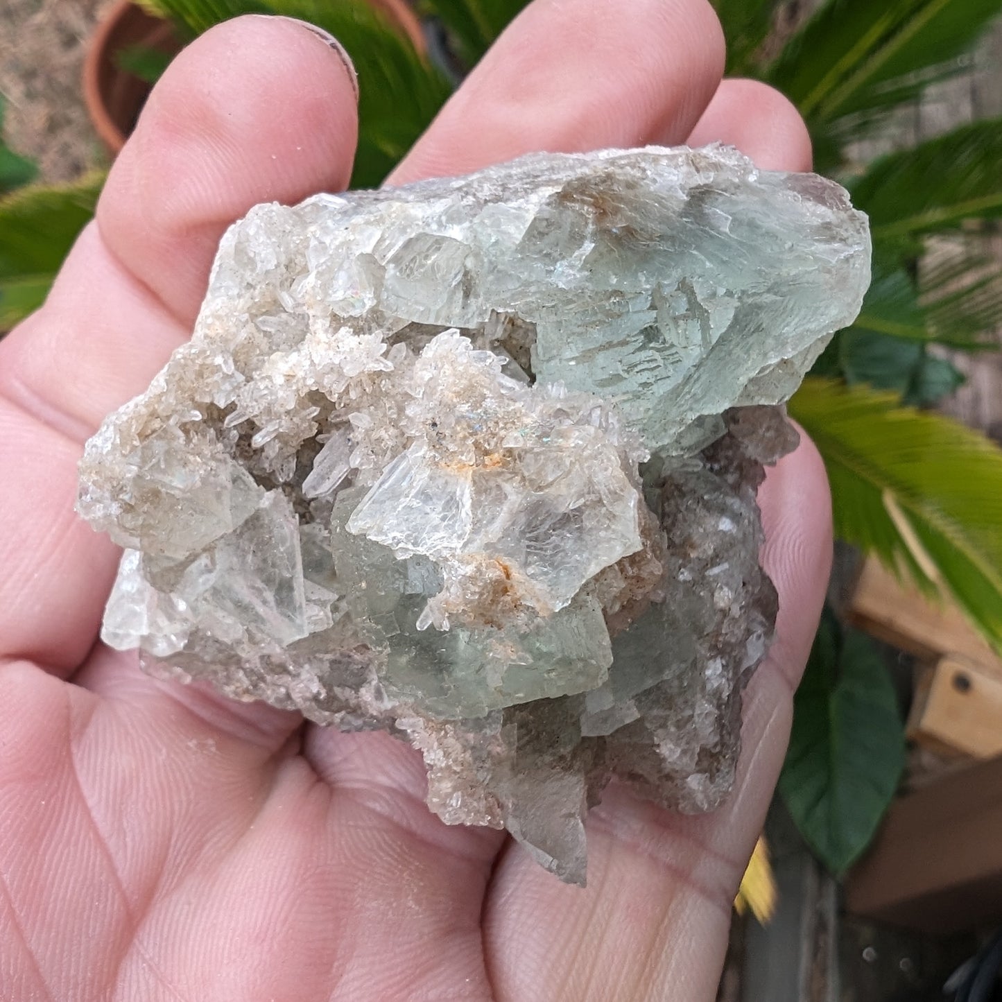 Green cubic Fluorite 97g Rocks and Things