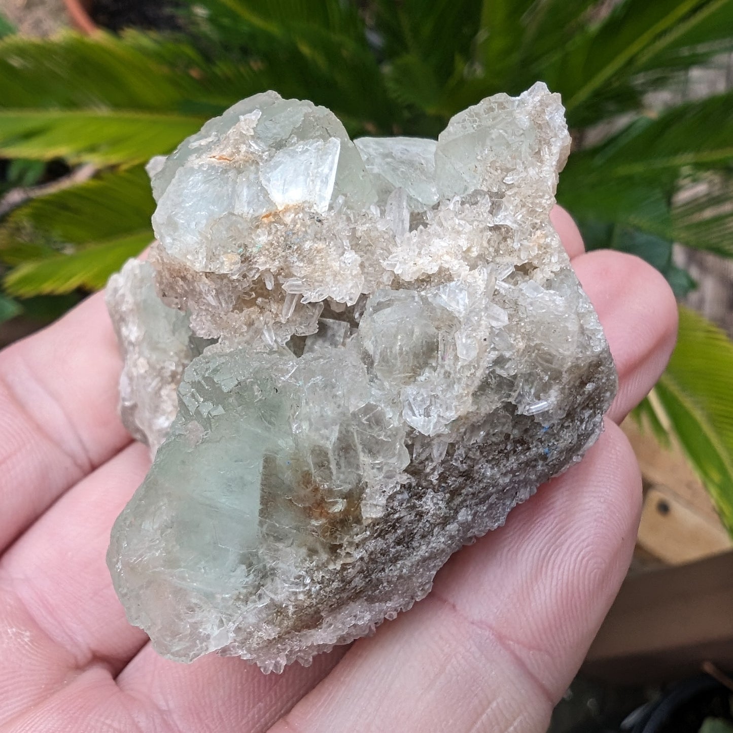 Green cubic Fluorite 97g Rocks and Things