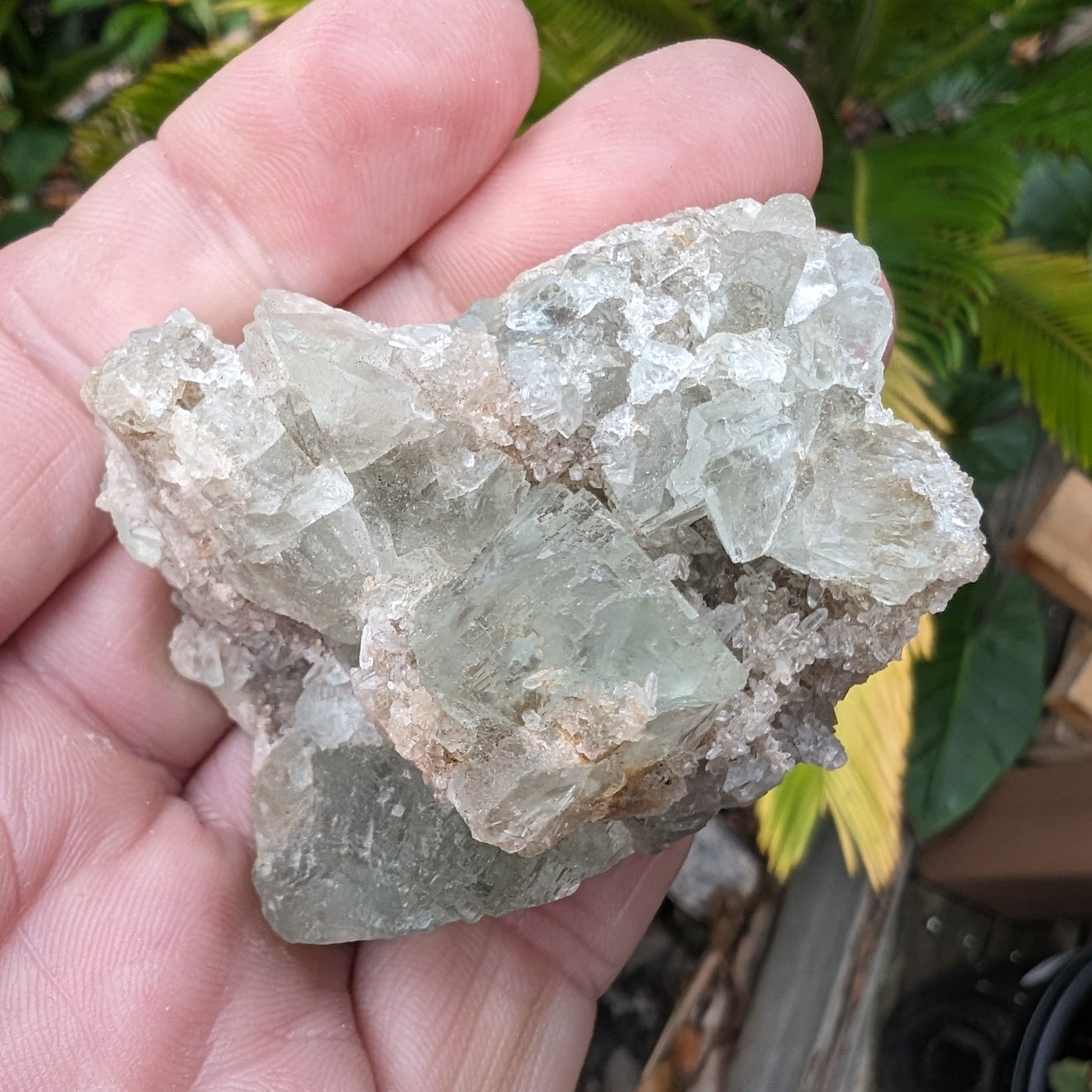 Green cubic Fluorite 97g Rocks and Things