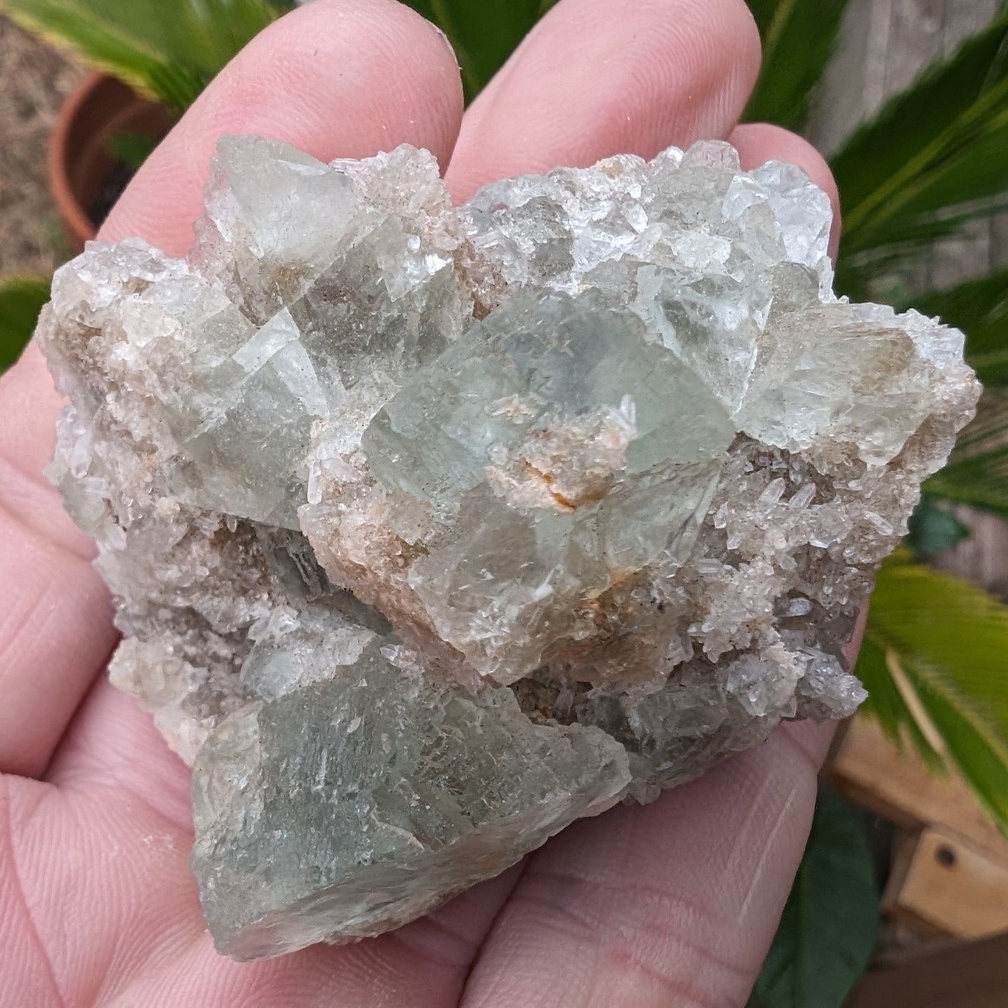 Green cubic Fluorite 97g Rocks and Things